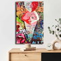 Wallity 4570POP-017 Lienzo Decorativo Multicolor 45 x 70 cm